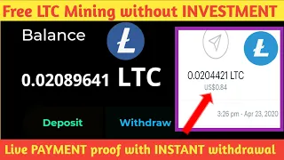 Free Litecoin Mining Site, Earn Free LTC without Investment!!
