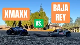 Traxxas X-Maxx vs. Losi Baja Rey - and Protek 1000 oz/in servo review