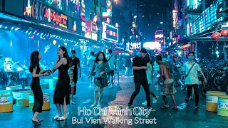 🇻🇳4K Vietnam Nightlife 2022 - Bui Vien Street Walking Street