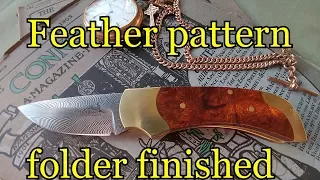 Feather pattern folder finished