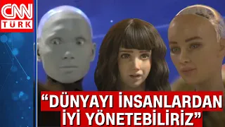 Robotlar basın toplantısı düzenledi: "En iyi kararları verebiliriz"