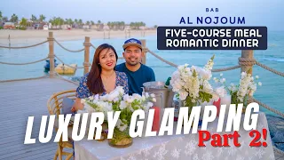 BAB AL NOJOUM Al Hudayriyat Island | Romantic Anniversary Five-Course Meal Dinner | Luxury Glamping