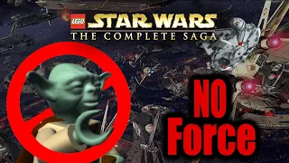 Can you beat Lego Star Wars: The Complete Saga without using the force?