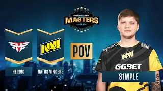 CS:GO - PoV - s1mple - Heroic vs. Natus Vincere - DreamHack Masters Spring 2021 - Semi-final