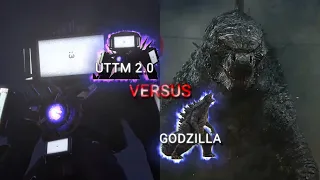 Upgrade Titan Tv Man 2.0 vs Godzilla | skibidi toilet 67 | Monsterverse