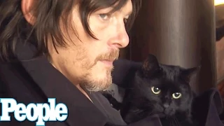 Norman Reedus Poses with his Adorable Cat | People