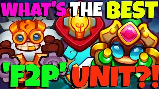 Engineer Or Alchemist? WHO'S THE BEST F2P UNIT! - Rush Royale