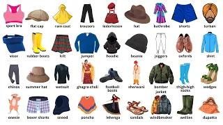 Learn 200 English Clothes Names with Pronunciation and Images | English Vocabulary