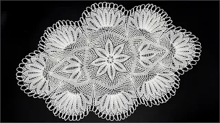 Knitted doily. Knitting doily for beginners. Centre. Part 1.