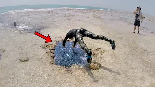 Man Dives Into Puddle After Hearing A Weird Sound - When He Doesn't Return, Lifeguard Calls 911