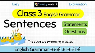 Class 3 English Grammar Sentences