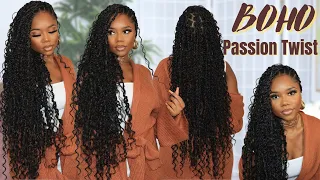 BOHO PASSION TWIST | HOW TO PART YOUR HAIR | EASY STEP-BY-STEP TUTORIAL | PROTECTIVE STYLE | CHEV B.