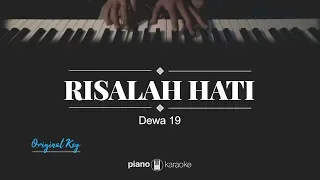Risalah Hati (Original Key) DEWA 19 (Karaoke Piano Cover)