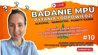 Live - po jakim czasie można bezpiecznie prowadzić pojazd po spożyciu marihuany? | MPU w Niemczech