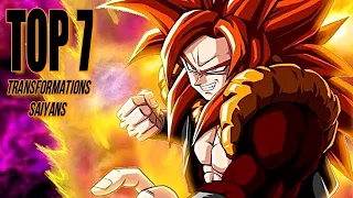 TOP 7 TRANSFORMATIONS SAIYANS