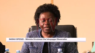 OBUWEEREZA MY BY'OBULAMU: MInista Sarah Opendi ayogedde awava obuzibu