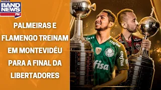 Palmeiras e Flamengo treinam em Montevidéu para a final da Libertadores