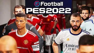 MANCHESTER UNITED vs REAL MADRID | Champions League 21/22 eFootball PES 2022 PS5 MOD Next Gen
