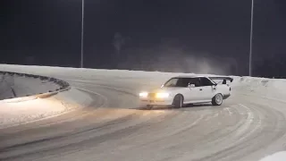 Winter Drift. Irkutsk. Russia.