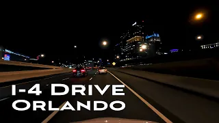 [4K] Night Drive up I-4 Orlando Florida