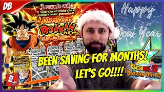 NEW YEARS STEP-UP SUMMON! This is what I've been waiting for!! LUCK BOMB GO! [Dokkan Battle]