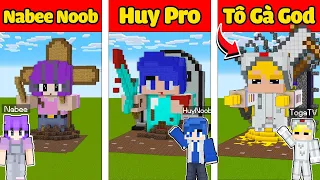 TÔ GÀ THỬ THÁCH 24H XÂY NGÔI NHÀ MỘ TỪ NOOB TỚI GOD TRONG MINECRAFT*TÔ GÀ XÂY NHÀ BÍ MẬT