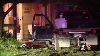 2 cars crash into separate homes in different incidents overnight in OKC