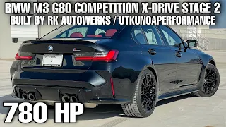 780 HP BMW M3 G80 Competition X-Drive Stage 2 @dragy acceleration from 0-130 mph & 0-200 km/h
