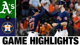 Athletics vs. Astros Highlights (10/3/21) | MLB Highlights