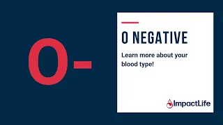 O- is the universal donor! O negative blood type information and top ways to give