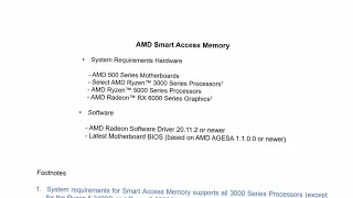 How to activate AMD Smart Access Memory?