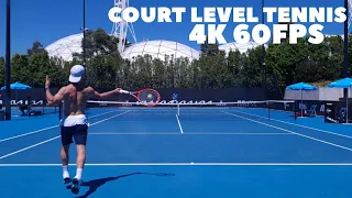 Diego Schwartzman Court Level Practice | Australian Open (4K 60FPS)