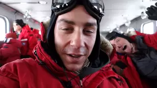 Flying from Christchurch to the South Pole Station, Antarctica