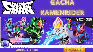 SausageMan, "Gacha 4000+ candy SausageMan X KamenRider" Luck or Bad???