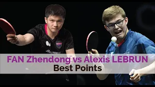 Table Tennis Epic Battle: Alexis LEBRUN vs FAN Zhendong Best Table Tennis Points