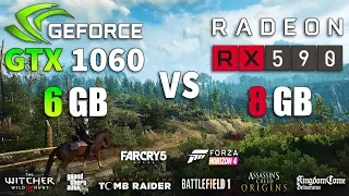 RX 590 vs GTX 1060 Test in 8 Games