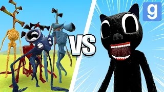 NEW CARTOON CAT VS SIREN HEADS! (Garry's Mod Sandbox) | JustJoeKing