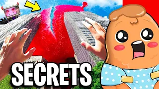 BABY NUGGY Reacts to GIANT WATER BALLOON.. (SECRET REVERSE VIDEO!)