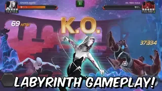 5 Star Buffed Spider-Gwen Labyrinth Of Legends Gameplay - Marvel Contest Of Champions