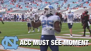 Javonte Williams Ties UNC Single-Season Touchdown Record  | ACC Must See Moment