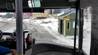 On the bus in Nuuk