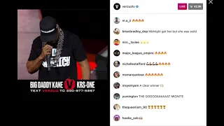 Big Daddy Kane vs KRS-One (Full Verzuz) on Instagram Live (10/17/21)