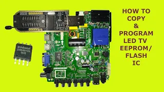 How To Copy LED TV Software// LED TV Flash ic programming//