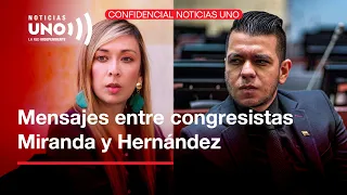 Captamos chat revelador entre Katherine Miranda y JP Hernández sobre proyecto del Gobierno