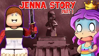 A HISTÓRIA ASSUSTADORA DA JENNA HACKER😱 PARTE 1 - COMPLETA  ( Jenna's Story ) - ROBLOX