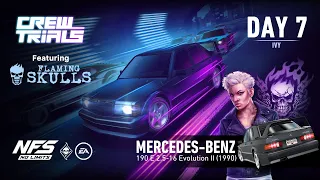 Need For Speed: No Limits | Mercedes-Benz Evolution II (Crew Trials - Day 7 | Ivy) - Flaming Skulls