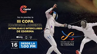 Copa Nacional Abierta Interligas e Interclubes de Esgrima | Primer día | ⭕ EN VIVO