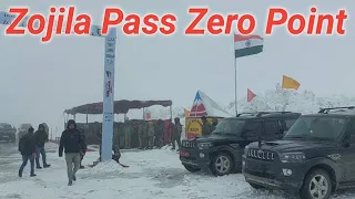 Zojila Pass Zero Point -Gateway to Ladakh | Heavy Snowfall | Zojila Pass today Update