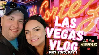 EL CORTEZ & CIRCA - Vegas Travel Vlog Day 1 - Drinking & Gambling | Cabana Junior Suite - May 2023