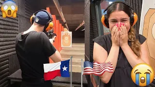 Brits Shoot Guns for the first time in TEXAS!